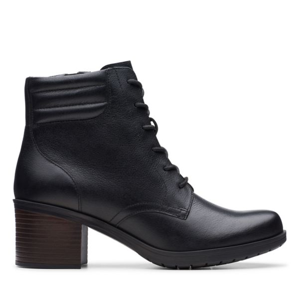Clarks Womens Hollis Jasmine Ankle Boots Black | UK-1674082